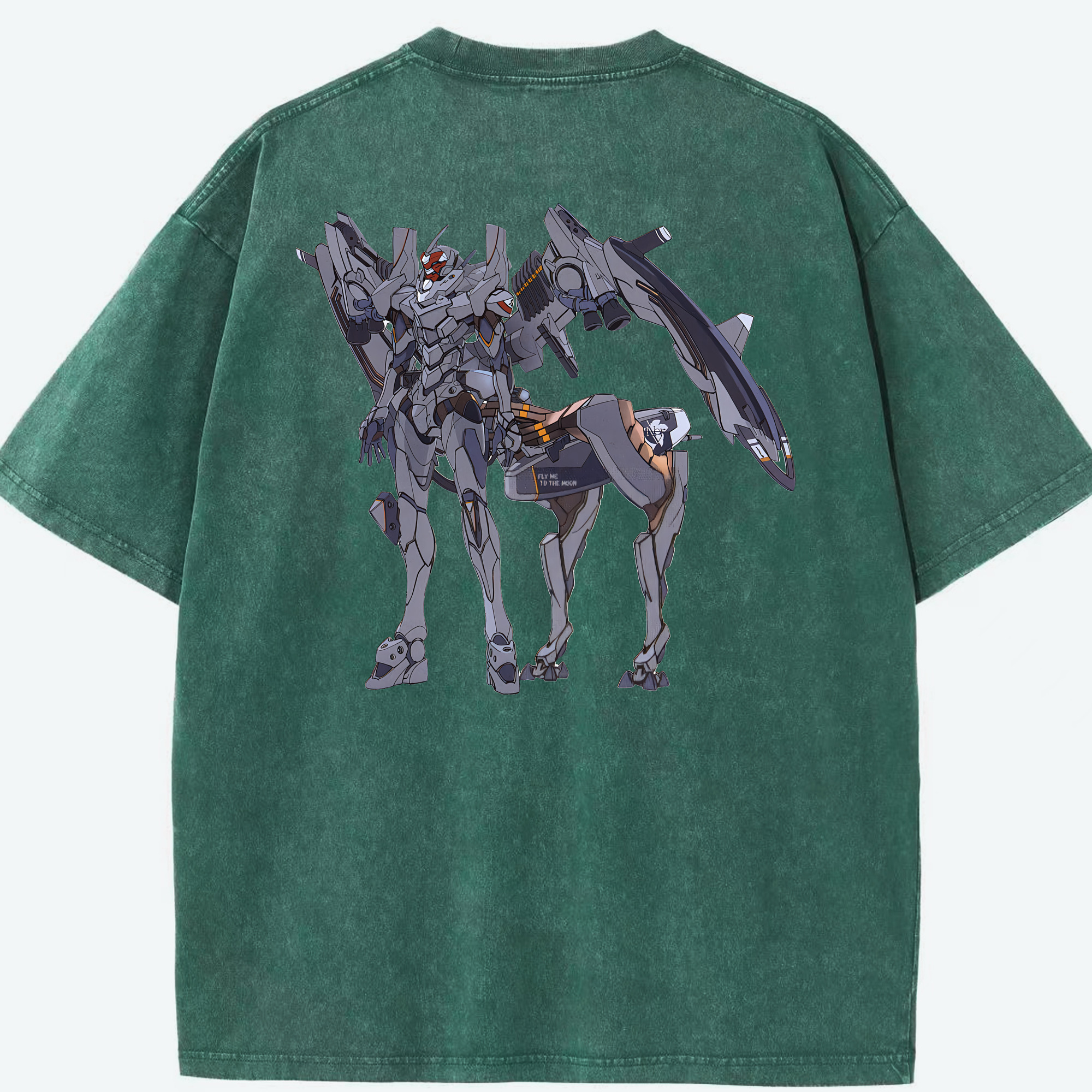 （画像用） EVA 新世紀エヴァンゲリオン 綿100% ヴィンテージ風 半袖Tシャツ（背面プリント）